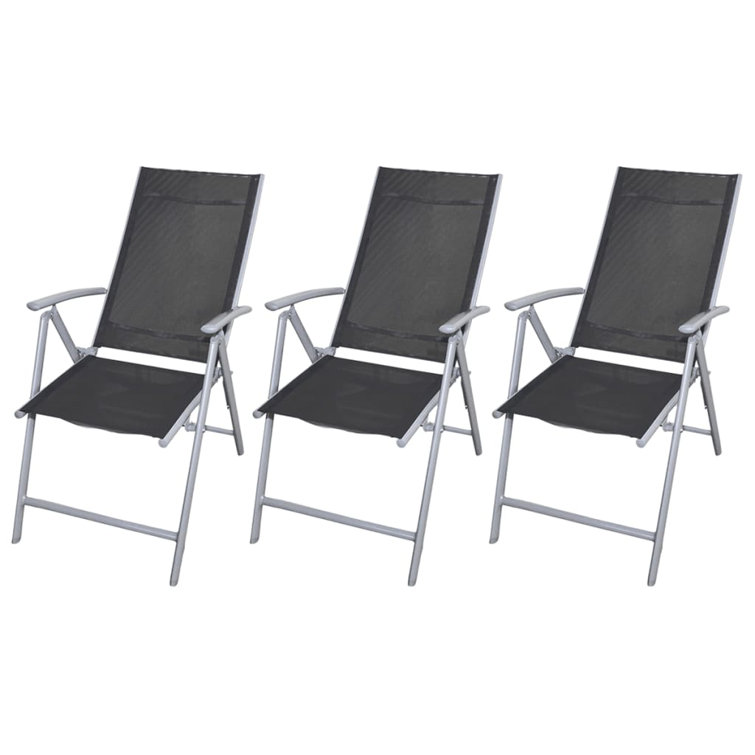 Dakota Fields Aylmar Aluminum Patio Folding Chair Folding Chair Set